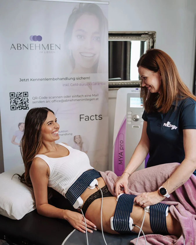 Bodyforming-Behandlung mit Pads auf den Wunschzonen